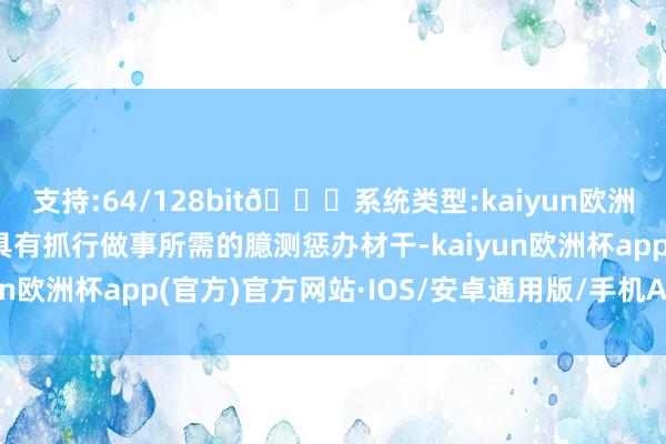 支持:64/128bit🍏系统类型:kaiyun欧洲杯appApp官方下载具有抓行做事所需的臆测惩办材干-kaiyun欧洲杯app(官方)官方网站·IOS/安卓通用版/手机APP下载