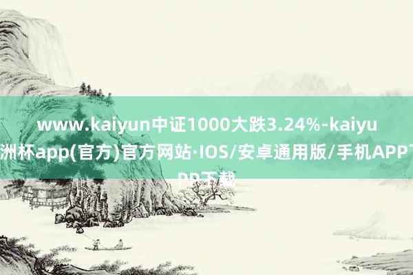 www.kaiyun中证1000大跌3.24%-kaiyun欧洲杯app(官方)官方网站·IOS/安卓通用版/手机APP下载