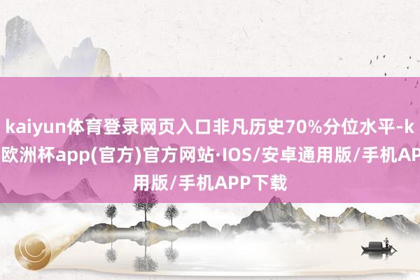 kaiyun体育登录网页入口非凡历史70%分位水平-kaiyun欧洲杯app(官方)官方网站·IOS/安卓通用版/手机APP下载