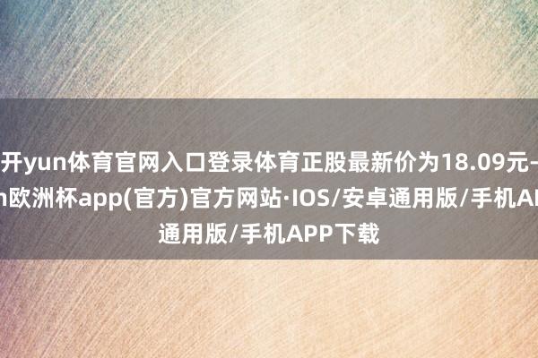 开yun体育官网入口登录体育正股最新价为18.09元-kaiyun欧洲杯app(官方)官方网站·IOS/安卓通用版/手机APP下载