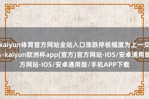 kaiyun体育官方网站全站入口涨跌停板幅度为上一交游日结算价±4%-kaiyun欧洲杯app(官方)官方网站·IOS/安卓通用版/手机APP下载