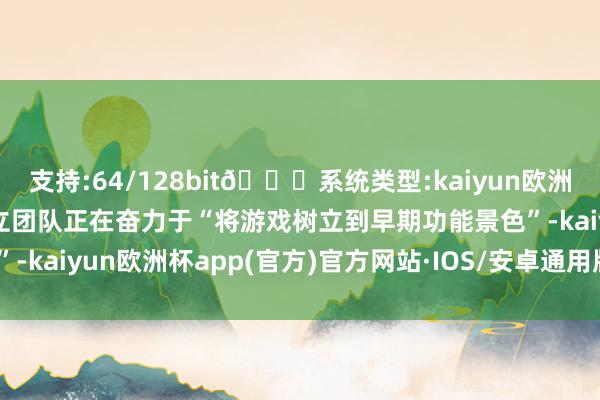 支持:64/128bit🍏系统类型:kaiyun欧洲杯appApp官方下载树立团队正在奋力于“将游戏树立到早期功能景色”-kaiyun欧洲杯app(官方)官方网站·IOS/安卓通用版/手机APP下载